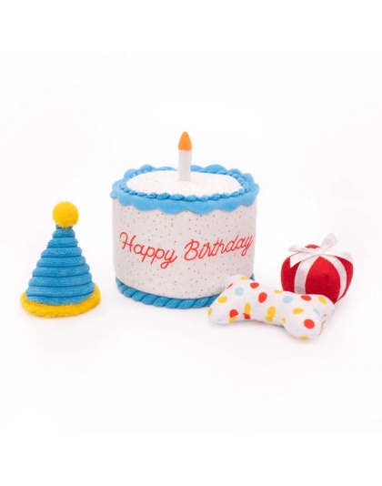 Zippypaws Birthday Burrow-Birthday Cake Large
