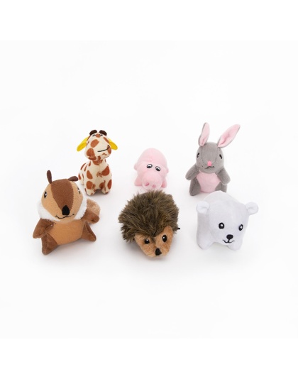 ZippyPaws Miniz Dog Toys Assorted 1ea/XS, 6 pk