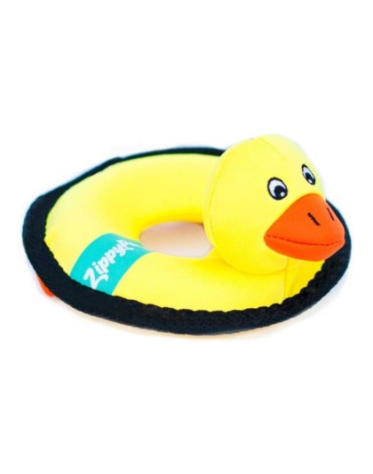 ZippyPaws Z-Stitch Floaterz Dog Toy Duck Yellow 1ea/MD