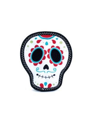 ZippyPaws Z-Stitch Santiago the Sugar Skull Dog Toy 1ea/MD