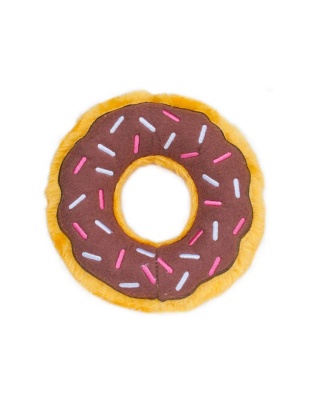 ZippyPaws Donutz Dog Toy Chocolate 1ea/MD
