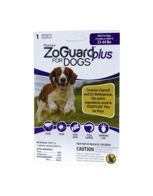 Zoguard Plus Spot-On Singles For Dogs 23-44 Lb-1 Pk