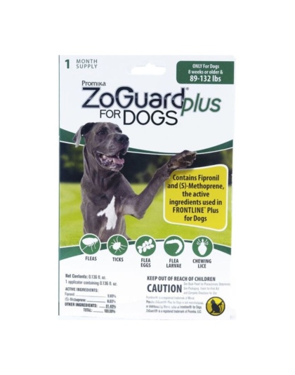 Zoguard Plus Spot-On Singles For Dogs 89-132 Lb-1 Pk