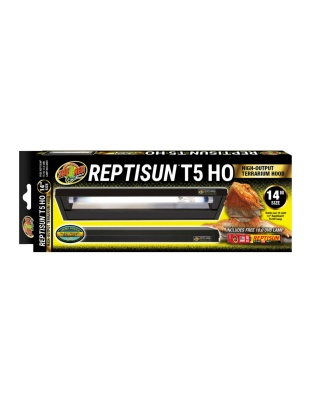 Zoo Med ReptiSun T5 HO Terrarium Hood w/ 10.0 Bulb 1ea/14 in