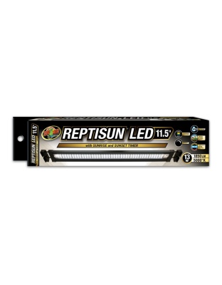 Zoo Med Reptisun LED w/Sunrise  Sunset Timer Terrarium Hood 1ea/11.5 in, 13 W