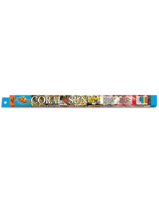 Zoo Med Coral Sun Actinic 420 T8 Lamp Blue 1ea/18 in
