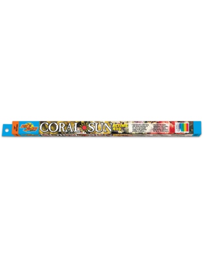 Zoo Med Coral Sun Actinic 420 T8 Lamp Blue 1ea/18 in