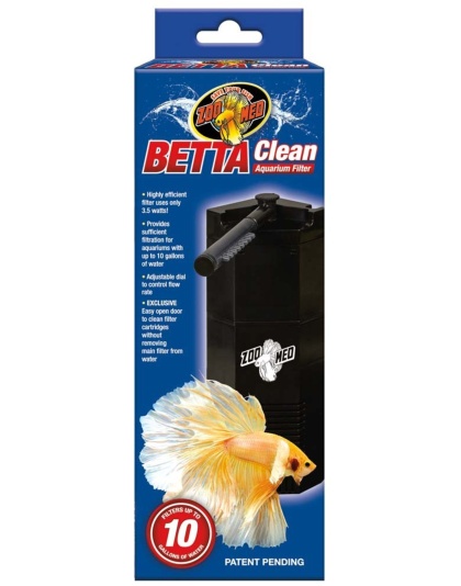 Zoo Med Betta Clean Aquarium Filter 1ea/10 gal, Single