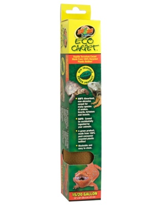 Zoo Med Eco Carpet Reptile Terrarium Carpet Green 1ea/15/20 gal, 12in X 24in
