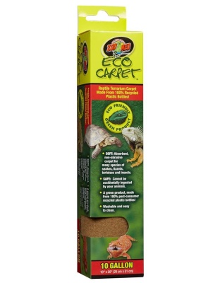 Zoo Med Eco Carpet Reptile Terrarium Carpet Tan 1ea/10 gal, 10in X 20in