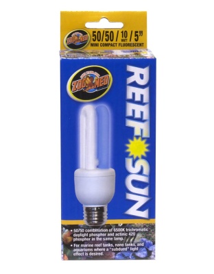 Zoo Med Reef Sun 50/50 Daylight and Actinic 420 Phospor Mini Compact Fluorescent Lamp White, Blue 1ea/5 in