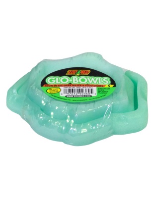 Zoo Med Glo-Bowl Glow in the Dark Combo Bowl Green 1ea/SM