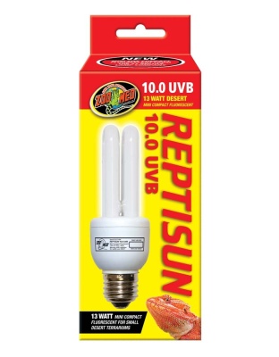 Zoo Med ReptiSun 10.0 UVB Desert Compact Fluorescent Lamp Mini White 1ea/13 W