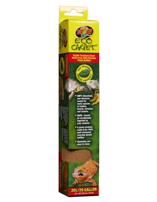 Zoo Med Eco Carpet Reptile Terrarium Carpet Tan 1ea/20L/29 gal, 12in X 30in