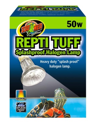 Zoo Med Repti Tuff Splashproof Halogen Lamp White 1ea/50 W
