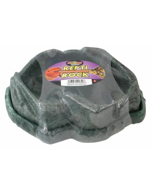 Zoo Med Combo Repti Rock Food and Water Dish Black 1ea/LG
