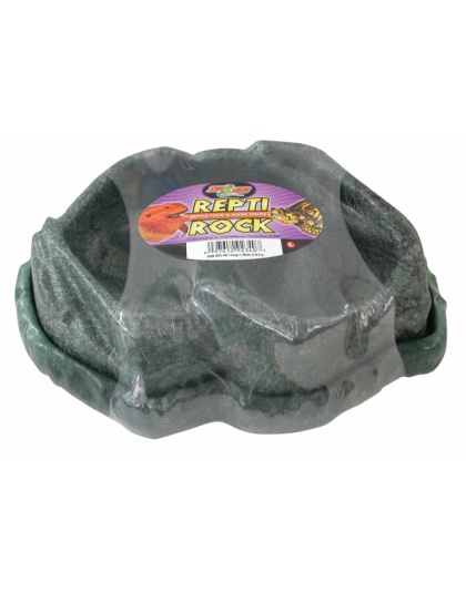 Zoo Med Combo Repti Rock Food and Water Dish Black 1ea/LG