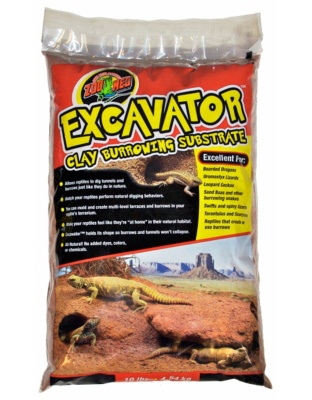 Zoo Med Excavator Clay Burrowing Substrate Brown 1ea/10 lb