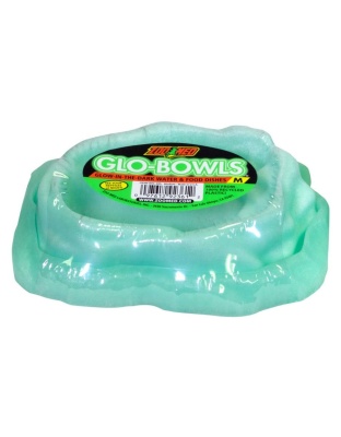 Zoo Med Glo-Bowl Glow in the Dark Combo Bowl Green 1ea/MD