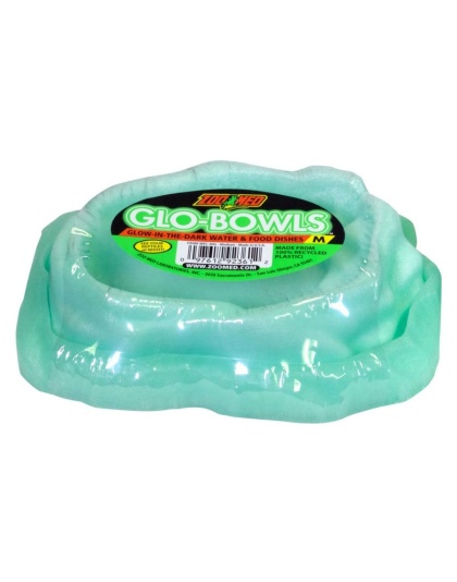 Zoo Med Glo-Bowl Glow in the Dark Combo Bowl Green 1ea/MD