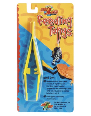 Zoo Med Deluxe High Quality Feeding Tongs Yellow 1ea/6 in
