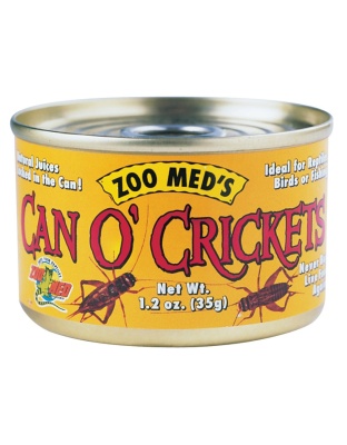 Zoo Med Can O' Adult Crickets Reptile Wet Food 1ea/1.2 oz