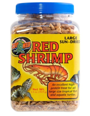 Zoo Med Sun-Dried Large Red Shrimp Reptile Food 1ea/2.5 oz