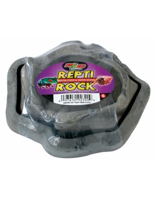 Zoo Med Combo Repti Rock Food and Water Dish Black 1ea/SM