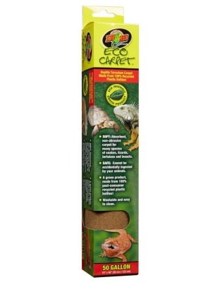 Zoo Med Eco Carpet Reptile Terrarium Carpet Tan 1ea/50 gal, 15in X 48in
