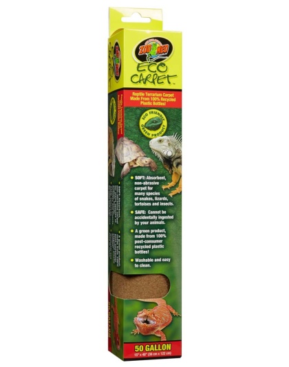 Zoo Med Eco Carpet Reptile Terrarium Carpet Tan 1ea/50 gal, 15in X 48in