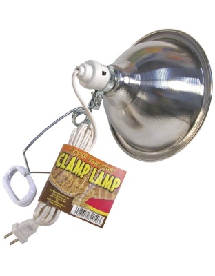 Zoo Med Repti Economy Clamp Lamp Fixture Silver 1ea/8.5 in
