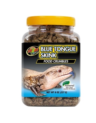 Zoo Med Blue Tongue Skink Food Crumbles Dry Food 1ea/8 oz