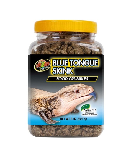 Zoo Med Blue Tongue Skink Food Crumbles Dry Food 1ea/8 oz