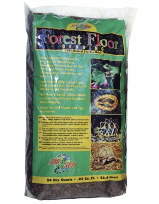 Zoo Med Forest Floor Natural Cypress Mulch Bedding Substrate Brown 1ea/24 qt