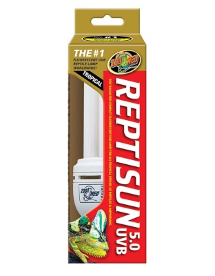 Zoo Med ReptiSun 5.0 UVB Tropical Compact Fluorescent Lamp Regular White 1ea/26 W