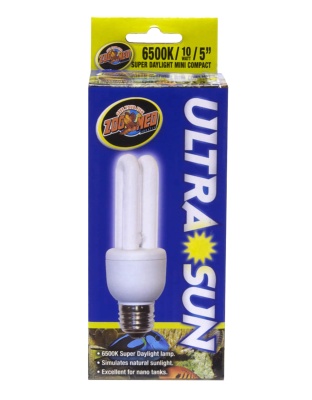 Zoo Med Ultra Sun Super Daylight Mini Compact Fluorescent Lamp White 1ea/5 in