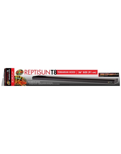 Zoo Med ReptiSun T8 Terrarium Hood Hood Only Black 1ea/36 in