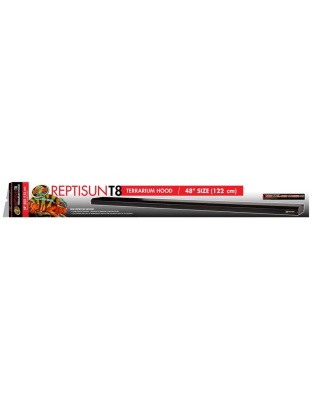 Zoo Med ReptiSun T8 Terrarium Hood Hood Only Black 1ea/48 in