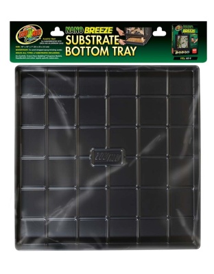 Zoo Med Nano Breeze Substrate Bottom Tray Black 1ea/10 In X 10 in