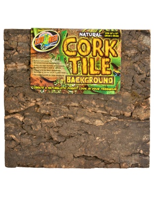 Zoo Med Natural Cork Tile Background Brown 1ea/12In X 12 in, SM