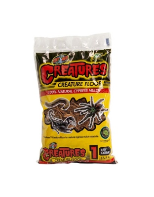 Zoo Med Creatures Creature Floor Natural Cypress Mulch Substrate Brown 1ea/1 qt