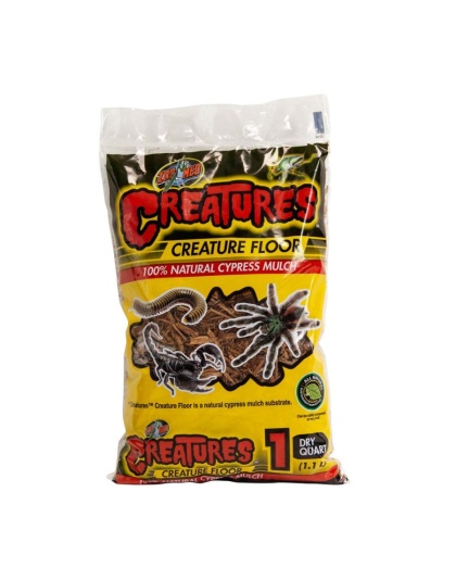 Zoo Med Creatures Creature Floor Natural Cypress Mulch Substrate Brown 1ea/1 qt