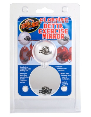 Zoo Med Floating Betta Exercise Mirror Aquarium Ornament White 1ea
