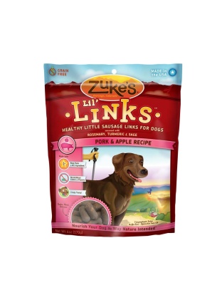 Zukes Dog Lil Links Pork 6 oz.