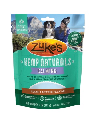 Zuke Dog Hemp Naturals Calm Grain Free Peanut Butter 5oz.