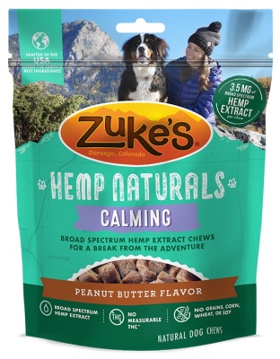Zukes Dog Hemp Naturals Calm Grain Free Peanut Butter 5oz.