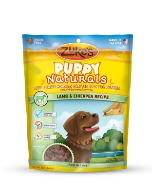 Zukes Puppy Naturals Lamb And Chickpea Recipe Dog Treats 5 oz.