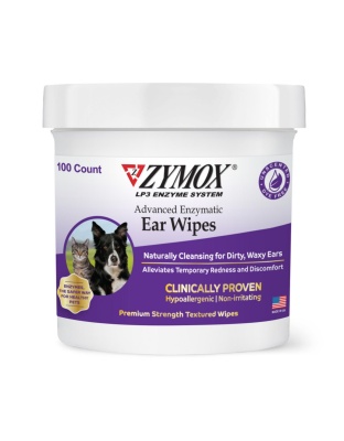 Zymox Advanced Enzymatic Ear Wipes for Cats & Dogs 1ea/100 ct