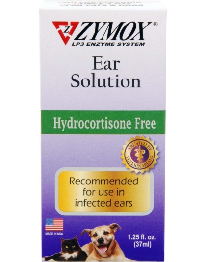 Zymox Ear Solution without Hydrocortisone 1.25oz 1ea/1.25 fl oz