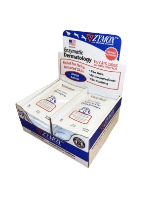 Zymox Enzymatic Shampoo & Leave-On Conditioner Display with Samples 1ea/20 pk